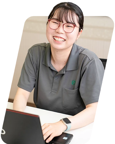笑顔あふれるものづくり・ひとづくり：女性スタッフ